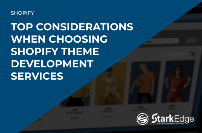 Shopify theme development services by Stark Edge